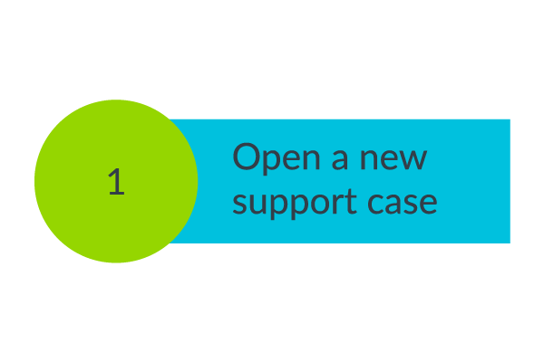 Step 1. Open a new support case